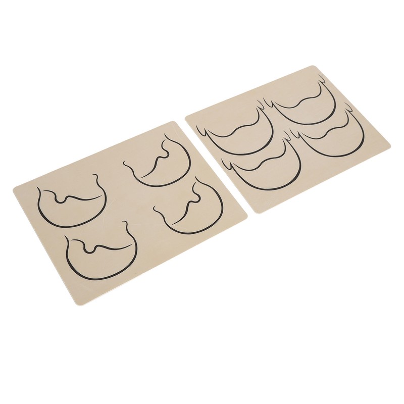 10pcs Tattoo Scalp Practice Skin Front Side Ink Free Rubber
