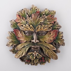 Veronese Design Greenman Wall Plaques (Polystone, Summer Small)