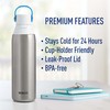 Brita Stainless Steel Premium Filtering Water Bottle, BPA-Free, Reusable, Insulated,