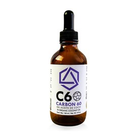 C60 - Carbono 60 en Aceite de Coco 120 ml - 99.99% Ultra Puro