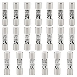 Baomain - Juego de 20 fusibles cilíndricos de 10 A, RT18-32, 10 x 38 gG, 500 V, 100 kA