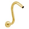 Westbrass 1/2" IPS x 8" S-Shaped Shower Arm and Flange,