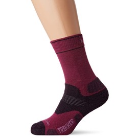 Bridgedale HIKE Midweight Merino Performance Boot Original-Women's- Medium-Berry