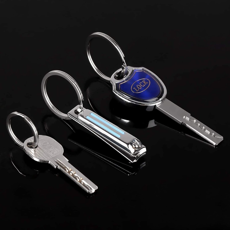 [AMUU] Flat Key Ring, Keychain, Ring, Set of 60, 28mm,