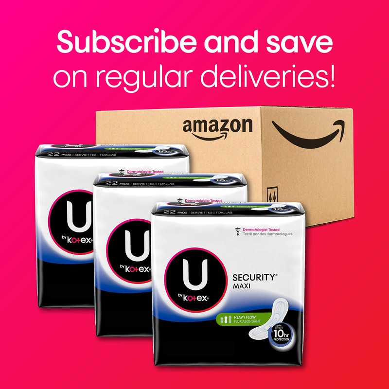 Kotex Long Super Maxi Pads, 44 pads