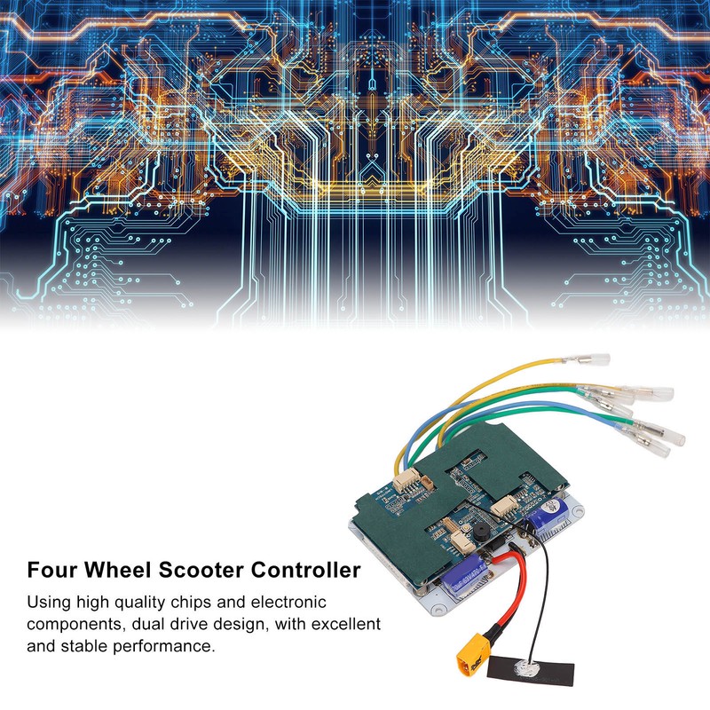 Remote Control Electric Four Wheel Scooter Controller Belt Dual Drive