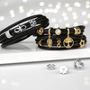 CHAMOON® Women's Star Charm Pendant 925 Sterling Silver Leather Bracelet,