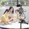 Phone Vlog Video Kit with Height Adjustable Tripod Phone Holder