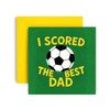 Huxters Funny Happy Fathers day Card to Football Dad Best