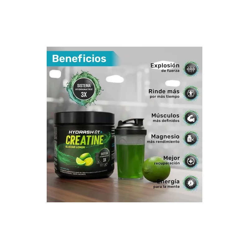 Creatina Monohidratada 300g Polvo Hydrashot