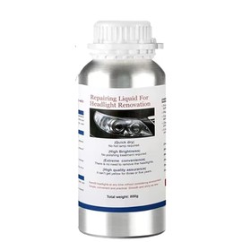 TONZACK 800g Car Headlight Scratch Repair Liquid,Polymer Car Headlight Liquid,Polishing Tool for,Restore and Repair Dull Yellow Headlights