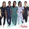 SOULMATE Gorro de tela QX uniforme médico para Hombre (NEURONAS)