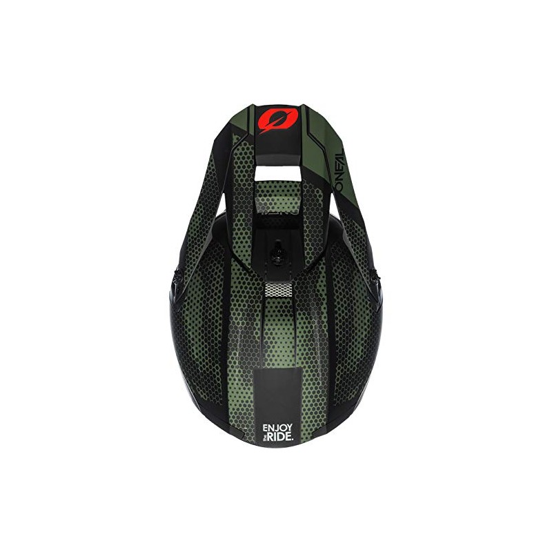 O'NEAL 5SRS Adult Helmet Covert, Black/Green, XS (0628-461)