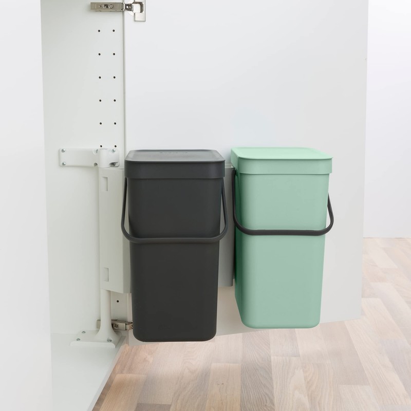 Brabantia Sort & Go Built-in Cupboard Recycling Cans (2 x