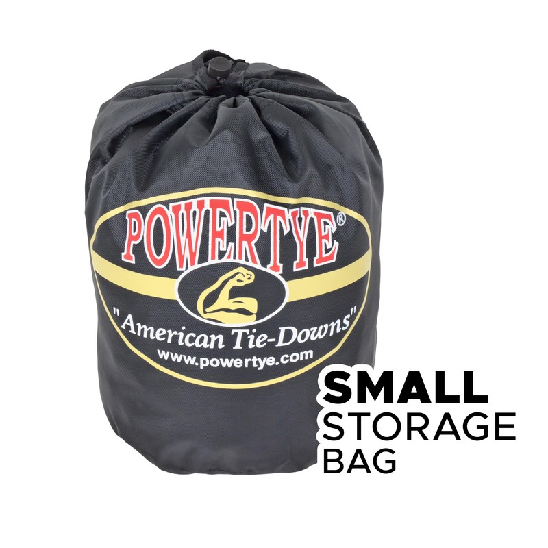 PowerTye 1 inch x 10 Foot Retractable Ratchet Tie-Downs w/Latch