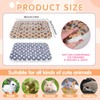 2 Pcs Small Animal Plush Bed Mat 35x27cm Washable Guinea