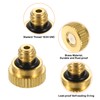 sourcing map Brass Misting Nozzle, 10/24 UNC 0.1mm Orifice Dia