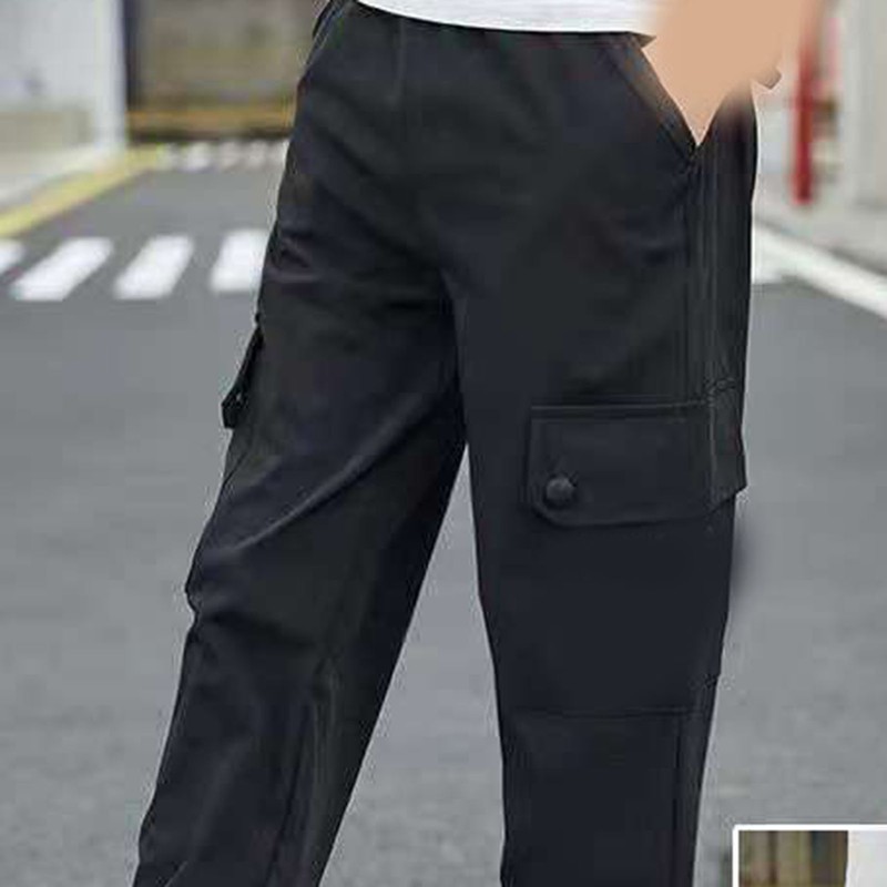Boy Pants Quick Dry Breathable Cool Feeling Multi Pockets Casual