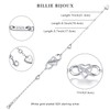 Billie Bijoux Women 925 Sterling Silver Infinity Bracelet Forever Love”