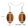 RAIDIN Cute Acrylic Sport Balls Dangle Hook Earrings Jewelry for