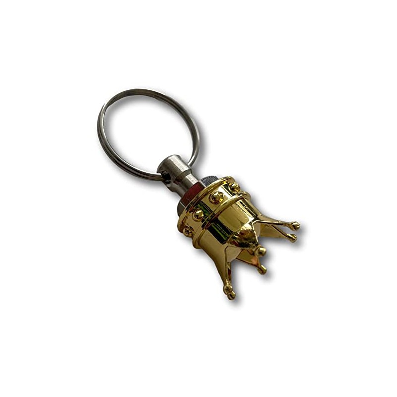 KUSTOM66 Key Ring Crown Gold, gold