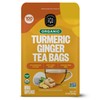 FGO Organic Turmeric Ginger Tea, Eco-Conscious Tea Bags, 100 Count,