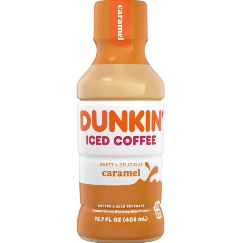 Dunkin' Donuts Iced Coffee, Original Caramel, 13.7 Fluid Ounce (Pack