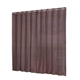 Accordion Curtain for Closet, Brown, Set of 2 Panels, Closet, Fusuma Sliding Door, Sliding Door, Door, Standing, Inconvenient, Mold, Breathable, Stylish, Self-Renovation, Convenient, Adjustable, Convenient, Arabesque