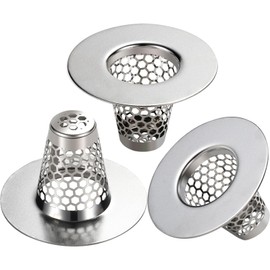 Anteecana Bathroom Sink Drain Strainers for 1.1"-1.25" Depth Than 1.6" Drain Hole Catcher for Bathroom Sink,Laundry, Utility, RV Sink.Small Conical Bathroom Sink Strainer Basket