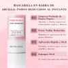 3PC Mascarilla de Arcilla en Barra con Centella Asiática,Poremizing Quick