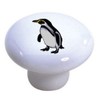 Set of 2 Penguin Ceramic Cabinet Drawer Pull Knobs