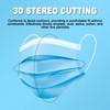 NIWOPO Disposable Face Masks, 100PCS 3 Ply Protection Mask (Blue)