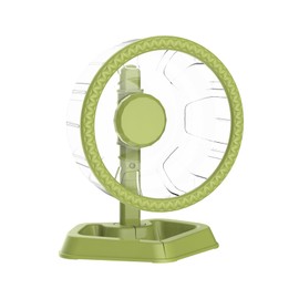 Hamster Exercise Wheels, Quiet Spinner Hamster Running Wheels with Adjustable Stand for Small Animals Dwarf Syrian Hedgehog Gerbils Mice (Green, Small (16cm))
