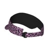 Leopard Print Rose Cheetah Purple Sports Sun Visor Hats Adjustable