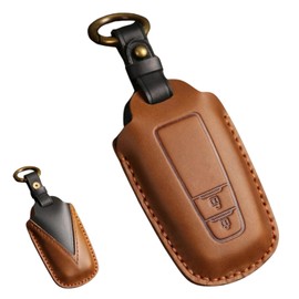 KeiSquare Toyota Dedicated Key Case, Key Cover, Genuine Leather, 2 Buttons, 3 Button Crown, 220 Series, CHR10 Series, RAV4, Late Prado 150 Series, Camry 86, Occitane Late, Braun