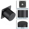 BTSKY 4Pcs 2 Inch Metal Furniture Cabinet Legs - Black