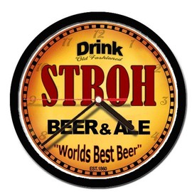 STROH beer and ale cerveza wall clock