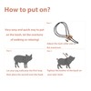 Pig Harness & Leash, Escape Prevention Adjustable Rope, All in