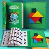 ALPESU KIDS Magnetic Tangram for Children Aged 3+ - Book