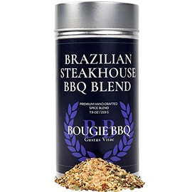 Brazilian Steakhouse BBQ Blend | Gourmet Seasoning | Artisan Spice Blend | All Natural | Non GMO | 7.9 oz (224g) | Small Batch | Bougie BBQ | Gustus Vitae | #867
