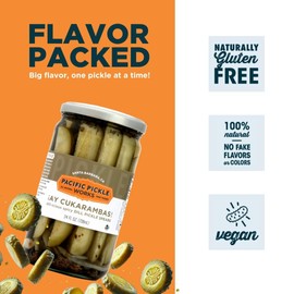 Mother’s Puckers - Classic Home-Style Garlic Dill Pickles - Crisp, Crunchy Gourmet Pickle Halves - non-GMO, Kosher, Sugar-Free, Gluten-Free 24oz Jar (3-pack)