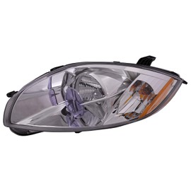 HEADLIGHTSDEPOT Headlight Compatible with Mitsubishi Eclipse 2007-2012 Chrome Housing Left Driver Side Headlamp Assembly