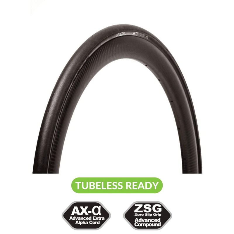 Panaracer Agilest TLR Folding Road Tyre: Black/Black 700x30c