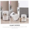 DECHOUS 3Pcs Leakproof Airless Lotion Pump Bottles Portable Cream Containers