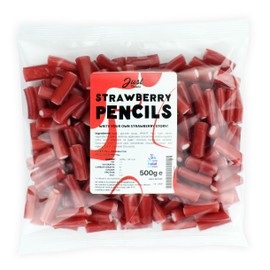 Just Treats Strawberry Pencils (500g Share Bag)