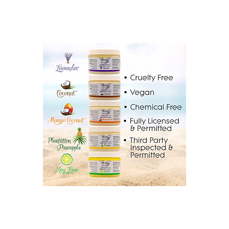 The Keys - Exfoliante para sal, 3 Pack 3.4 oz