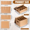 MotiMind 4 Pack Dish Mug Moving Boxes with Divider Kits