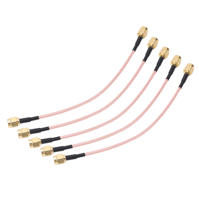 5Pcs RF Coaxial Cable SMA-J to SMA-J Audio Connector 2