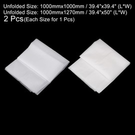 sourcing map 20 Micron 50 Micron Paint Nylon Mesh Filter Woven Net Sheet Filter Cloth for Paint, Home Brewing (39"x39")(39"x50")