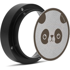 Colomira 54mm Espresso Accessories Kit, Dosing Funnel and Puck Screen Set, Magnetic Coffee Funnel, 53.5mm Reusable Espresso Puck Screen, Espresso Tools(Panda)